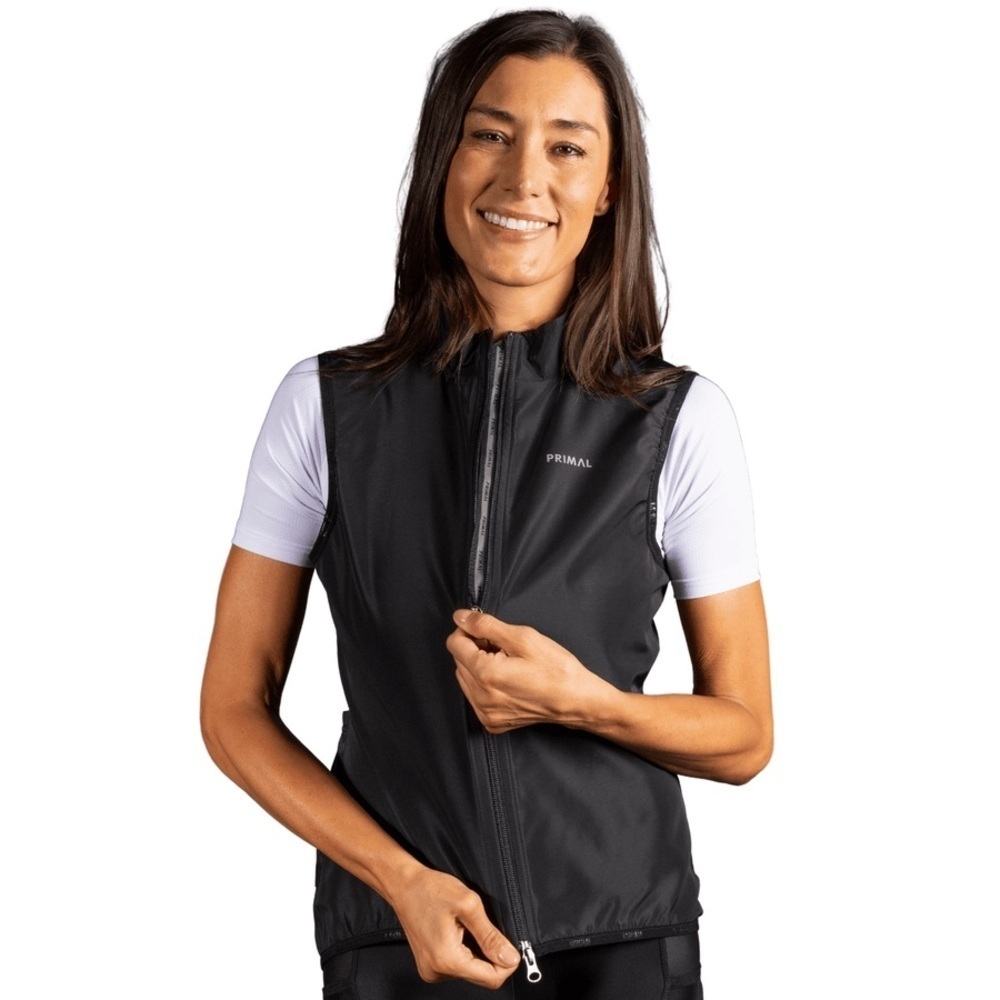 Primal Obsidian Biking Wind Vest Black Women's Size XXL